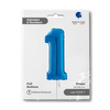 Foil Balloon Number 1 Blue, 66 cm Grabo