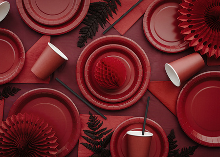 Paper napkins Dark Red 33x33cm 20pcs