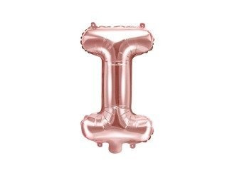 Foil balloon Letter I, 35cm, Rose Gold rose gold