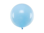 Runder Ballon, Pastel Baby Blue, 60 cm, 1 stk