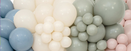 Sempertex Latexballons Pastel Dusk Laurel Green, Graugrün 12cm, 50Stk.