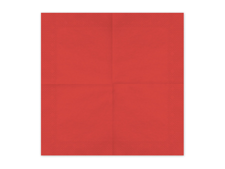 Paper napkins Dark Red 33x33cm 20pcs