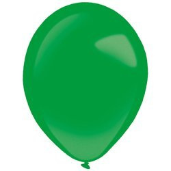 Grüne Latexballons, Decorator Metallic Festive Green, 28cm, 50 Stück.