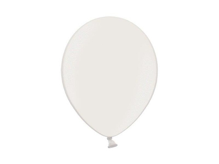 Strong small balloons, Metallic Pure White 12cm, 100 pcs.