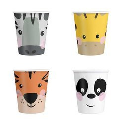 Animal cups, 4 pieces