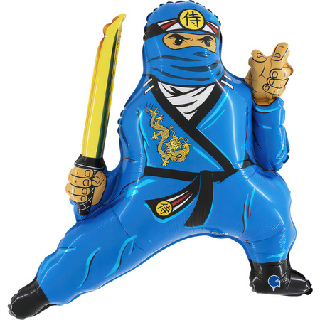 Balloon Foil - Blue Ninja 72cm