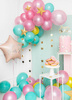 Foil balloon Happy Birthday! Pink star 40 cm