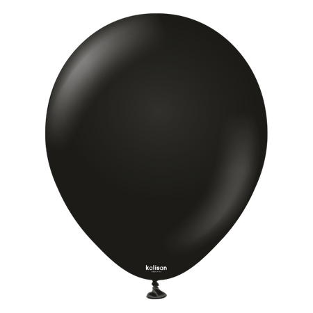 Schwarze Latexballons, schwarz Kalisan 45cm, 25 Stück.
