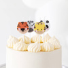 Animal birthday candles, Safari, 4 pcs