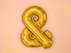Folienballonschild & 35cm, Gold