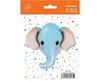 Foil balloon Flexmetal elephant Blue Elephant 60 cm