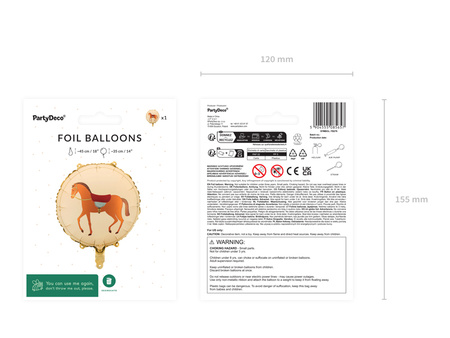 Folienballon „Pferd“ – 45 cm
