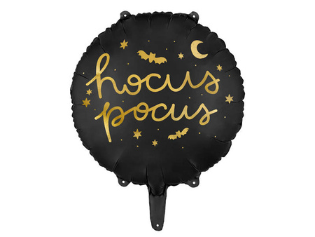 Hocus Pocus foil balloon, halloween 45 cm, black