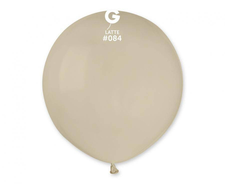 Pastel latex balloons Latte 84, 48cm, 1 pcs.