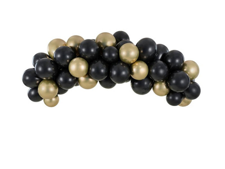 Garland Balloon black and gold, 200cm, 61 el.