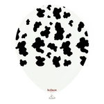 Kalisan Safari Cow Latexballons, Kuh, 30 cm, 25 Stk.