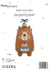 Birthday Bear Foil Balloon 44.5 x 78.5 cm