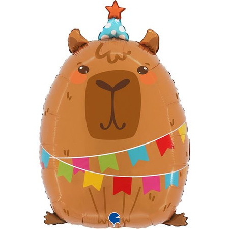Foil balloon Party Capybara 58 cm