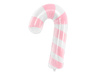 Foil balloon Sugar cane, 46x74cm, pink-white