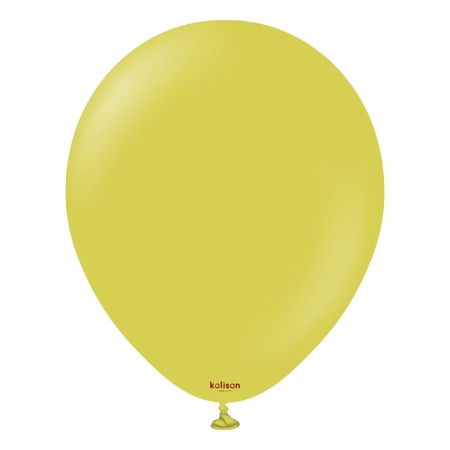 Latex Balloons Kalisan Retro Olive, 30cm, 100 pcs.