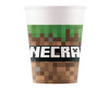 Minecraft paper cups 200 ml, 8 pcs.