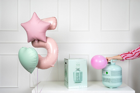 Heliumflasche für 90 Ballons, 0,59 m³ Kapazität – Grün 