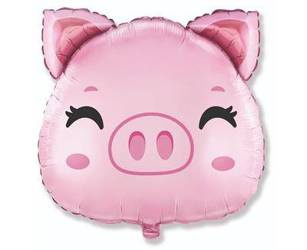 Flexmetal Folienballon Schwein 60 cm lose