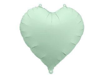 Heart-Shaped Foil Balloon, Green, 45 cm