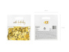 Metallized gold confetti, number 40, 15g