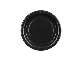 Paper plates Round Black 18cm 6 pcs