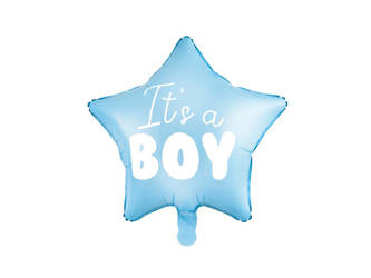 Blue Star Folienballon - Es ist ein Junge, 48cm