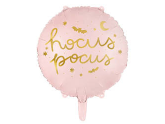 Hocus Pocus Folienballon, Halloween 45 cm, rosa