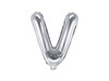 Foil balloon Letter V 35cm, Silver