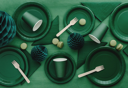 Paper napkins Dark Green Dark Green 33x33cm 20pcs