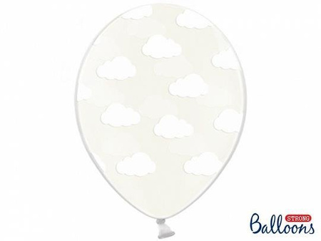 Latexballons, transparente Wolken, kristallklarer 30cm, 50 Stk.