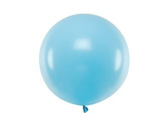 Riesiger Ballon, PastellhellBlau, Pastel Light Blue, 60 cm, 1 stk