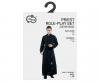 Men’s Priest Costume, Cassock with Belt, size 52