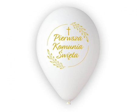 Premium Pierwsza Komunia Św. Balloons (Sheaves), 12" / 5 pcs.