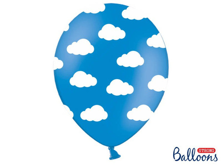 Latexballons, CHABROWE Pastellwolken, 30 cm (1 Pk. / 50-tlg)