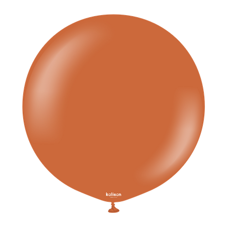 Latex Balloons Retro Rust Orange, 45cm, 25 pcs.